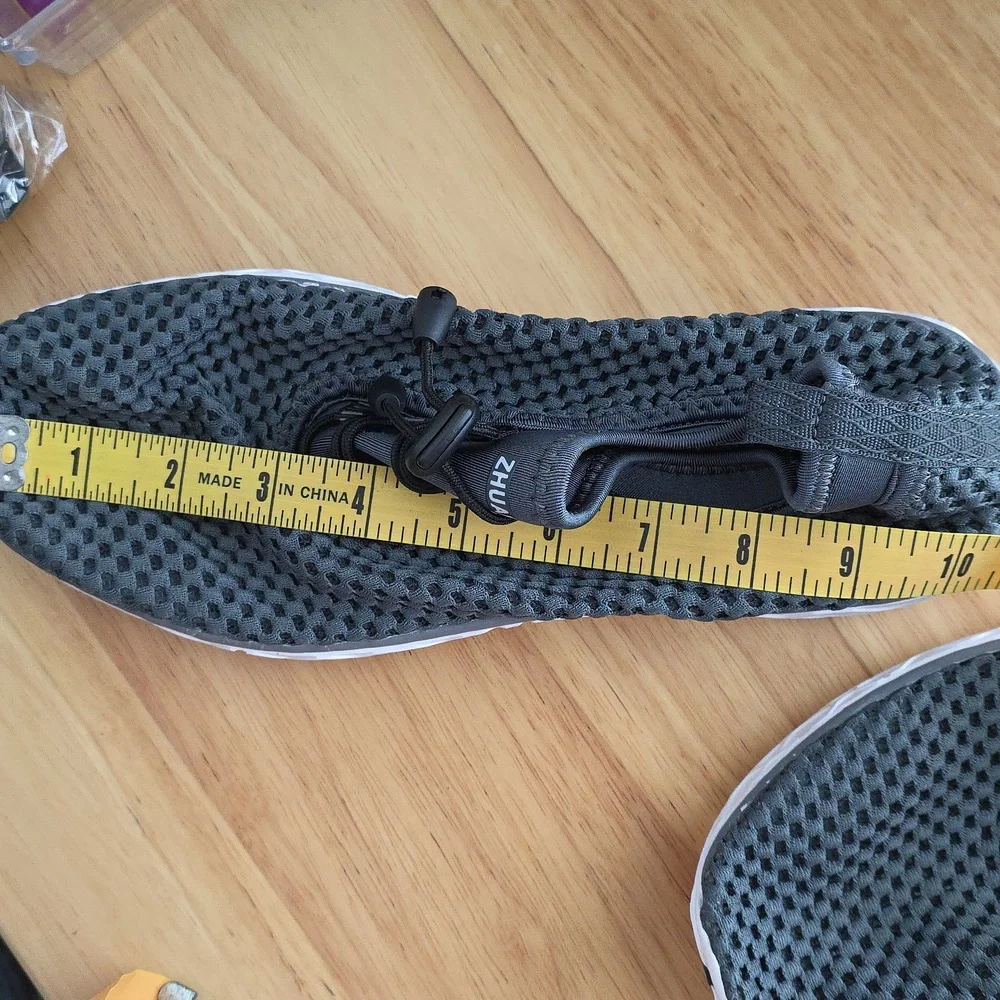 Men's Gray Mesh Casual Water Shoes Size 42